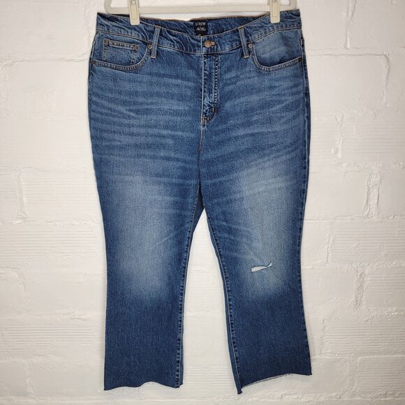 J. Crew Denim - J. Crew Women's Size 34 Jeans Mid Rise Flare Crop Raw Hem